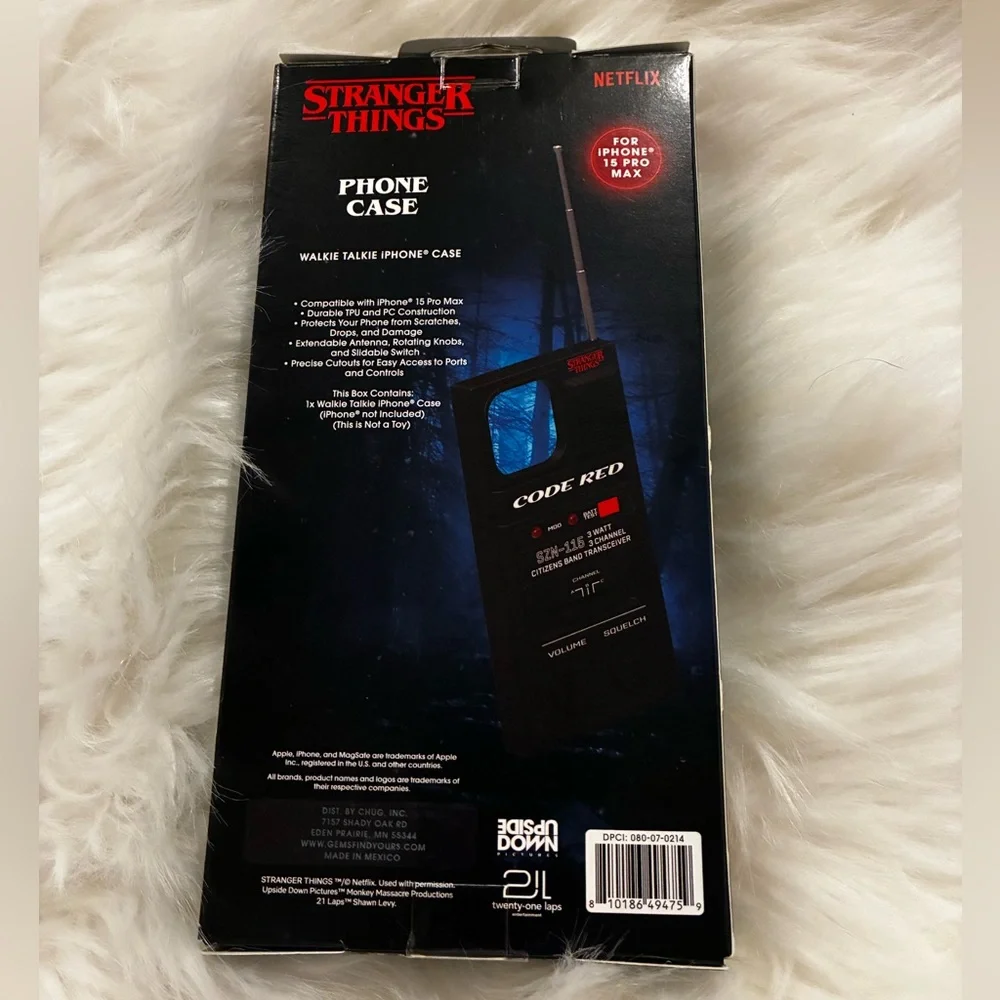 Stranger Things CODE RED Walkie Talkie Extendable Antenna iPhone 15 Pro Max Case